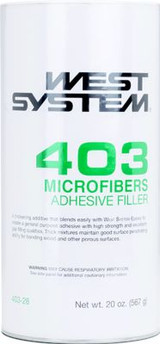 WEST SYSTEMS 403-28 MICROFIBERS - 20 OZ