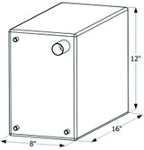 ICON TECHNOLOGIES 12738 FRESH WATER TANK 16X12X8 6G
