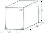 ICON TECHNOLOGIES 12727 FRESH WATER TANK 36X15X13 30G