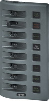 BLUE SEA SYSTEMS 4308-BSS WATERPROOF PANEL 8 POS