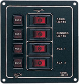 SEA-DOG LINE 422010-1 SWITCH PANEL ALUM. VERT 4 SWCH