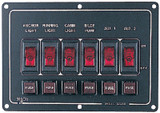 SEA-DOG LINE 422210-1 SWITCH PANEL-HORIZONTAL 6 ALUM