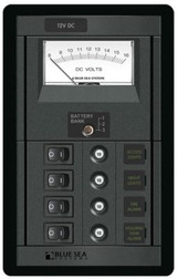 BLUE SEA SYSTEMS 1459-BSS PANEL 360 DC 4P SWITCH CLB +VM