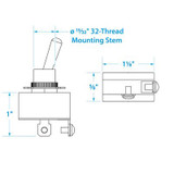 SC50-12101 TOGGLE SWITCH-2 POS/2 TERM
