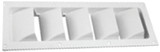 SEA-DOG LINE 337290 ABS 5 SLOT VENTILATOR - WHITE