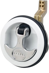 PERKO 1091DP1WHT HATCH PULLS FLUSH LOCK WHITE