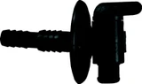 JR PRODUCTS 04-62415 DUAL BARBED DRAIN COCK BLACK