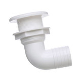 SEACHOICE 50-18121 THRU-HULL CONN-WHT 11/2"X90DEG