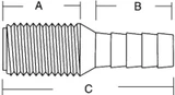 FORESPAR 905009 1-1/4  HOSE ADAPTOR CF252