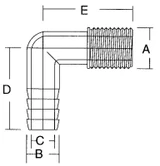 FORESPAR 901010 1-1/2 -1-1/2  FEM.ELBOW HECF2