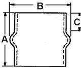 TRIDENT HOSE THH35SS HUMP HOSE W/T CLMP. 3.5IN