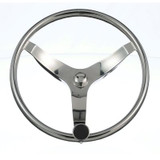 SEACHOICE 28481 STEERING WHEEL W/KNOB SS 13.5
