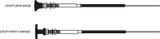 SEASTAR SOLUTIONS CC34325 33 LU CABLE W/KNOB T HAND 25'