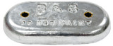 B & S ANODES BSMB12 OVAL ZINC W/2 HOLES 9IN X 4IN