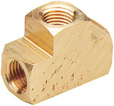 7523 BRASS TEE-1/4-FEMALE THREAD