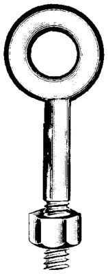 CHICAGO HARDWARE 081146 EYE BOLT GALV 3/4 X 8