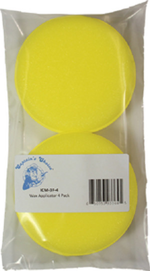 CAPTAIN'S CHOICE ICM-3F-4 WAX APPLICATOR 4" ROUND 4-BG