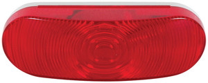 OPTRONICS ST70RBP 6" OVAL RED TAILLIGHT SINGLE