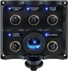 SEA-DOG LINE 424627-1 TOGGLE SWITCH(5) PANEL W/LED