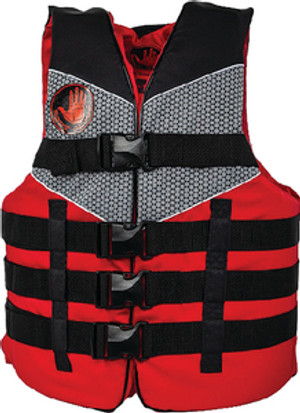 BODY GLOVE VESTS 19289-RED-BLK L/XL PFD TWEEDLE NYL RED L/XL