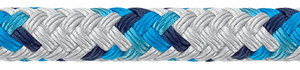 SAMSON ROPE 435026805030 XLS3 10MM WHT W/BLU TRACE 500'