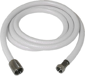 SCANDVIK 10290 6' WHITE NYLON SHOWER HOSE