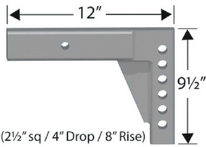 PROGRESS MFG INC 90024225 2.5IN EQUALIZER HITCH SHANK4I