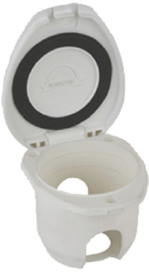 SCANDVIK 12104P CAP   CUP SNGL WHT HINGED RCSD