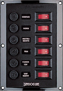 SEA-DOG LINE 424110-1 NYLON SWITCH PANEL-VERTICAL