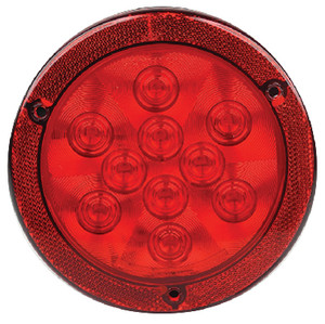 SEACHOICE 1153 LED TAIL RND 10 LEDS RFLX RED