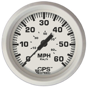 FARIA INSTRUMENTS F33147 DRESS WHITE GPS SPEEDO 60 MPH