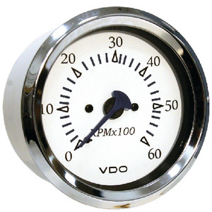 VDO 50-15151 6000RPM TACH STERNDRV CHRO/WHT