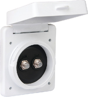 PARKPOWER BY MARINCO TV6574D.RV INLET-CABLE TV DUAL WHITE