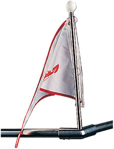 SEA-DOG LINE 328110-1 POLE FLAG SS BOW FORM