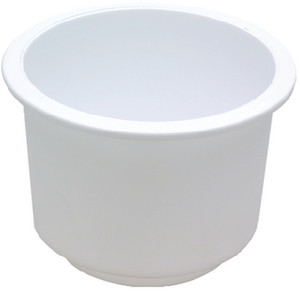 SEACHOICE 79490 DRINK HOLDER WHITE LG RECESSED