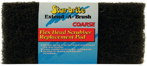 STARBRITE 40127 SCRUB PAD FLEX HEAD COARSE BLK