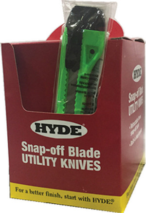 HYDE TOOLS 49697 SNAP KNIFE DSPY BOX 18MM 25PCC