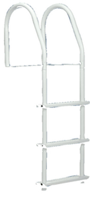 DOCK EDGE DE2104F DOCK LADDER 4 STEP W/HDWE WHT