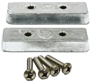 B & S ANODES BSMBTKIT TRIM TAB KIT 2 ANODES & BOLTS