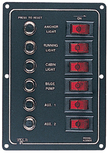 SEA-DOG LINE 422800-1 ALUMINUM BREAKER PANEL