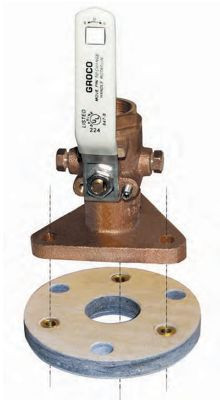 GROCO BB-2 BACK BLOCK 1.25"-1.5" SEACOCK