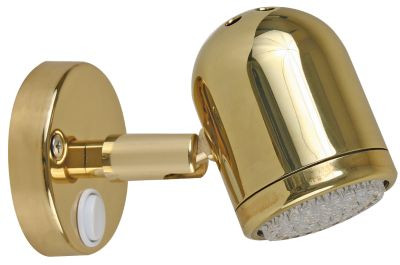 SCANDVIK 19052P READING LIGHT BRASS LED 8-30V