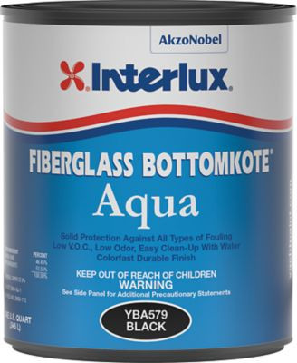 INTERLUX PAINT YBA579/QT FBRGLAS BOTTOMKOTE AQUA BLK QT