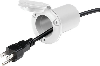 AFI/MARINCO/GUEST/NICRO/BEP 150PHW UNIVERAL AC PLUG HOLDER+ WHITE