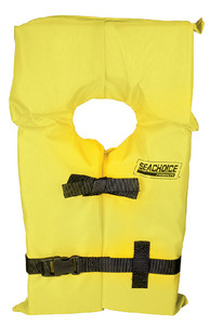 SEACHOICE EPE1120AK1Y-86060 YEL YOUTH VEST TYPE II 50-90