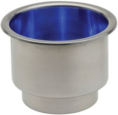 ATTWOOD MARINE 11786B-7 CUP HOLDER-SS LED BLUE