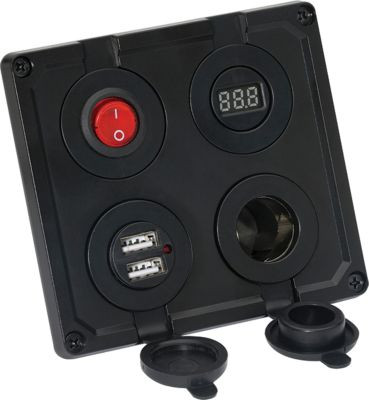 ATTWOOD MARINE 14264-6 POWER PANEL-12V 4-IN-1
