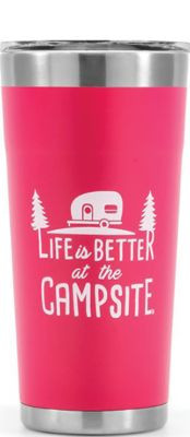 CAMCO RV 53061 LIBATC, TUMBLER, PAINTED CORAL