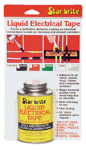 STARBRITE 84104 LIQ. ELECTRIC TAPE BLACK 4 OZ