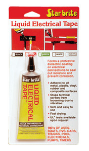 STARBRITE 84154 LIQ ELECTRIC TAPE BLACK 1 OZ